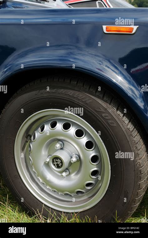 Close-up view of an Alfa Romeo classic car, England, UK Stock Photo - Alamy