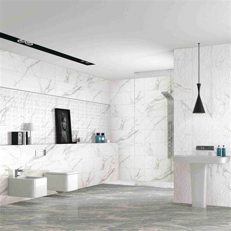 New Design 3D Carrara White Ceramic Wall Tile for Home Decoration (300X900mm) - China Wall Tile ...