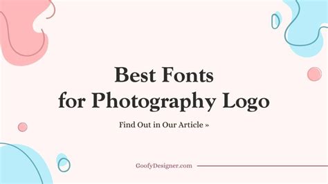 25 Best Fonts for Photography Logo That Zoom in on Inspiration