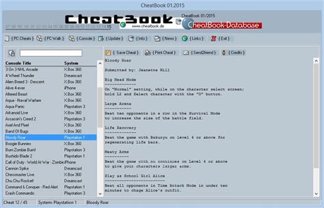 Cheatbook January 2015 Download, Screenshots