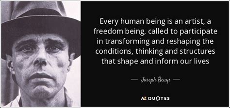 TOP 25 QUOTES BY JOSEPH BEUYS | A-Z Quotes