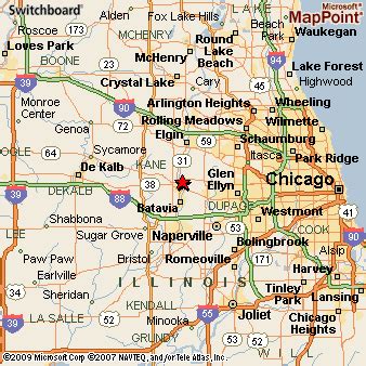 St Charles, Illinois Area Map & More