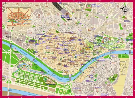 Seville area map - Map of Seville area (Andalusia - Spain)