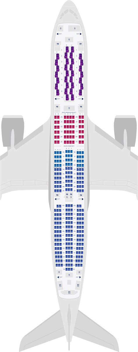 Airbus A350-900 Seat Maps, Specs Amenities Delta Air Lines, 45% OFF