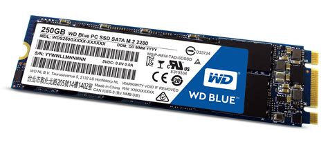 WD Blue M.2 250GB Internal SSD Solid State Drive - SATA 6Gb/s ...