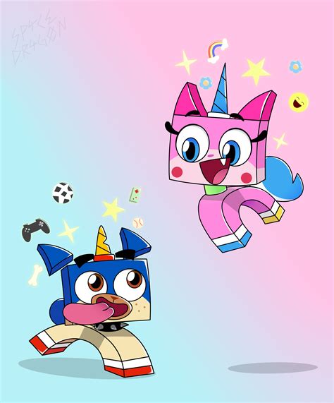 Unikitty and Puppycorn by PurpleSpaceDragon on DeviantArt