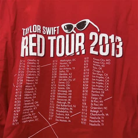 Taylor Swift Red Tour T-Shirt Only worn a few times - Depop