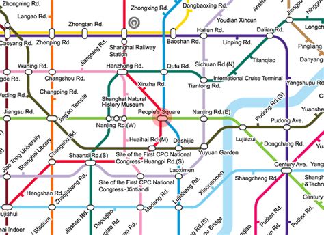 People's Square station map - Shanghai Metro