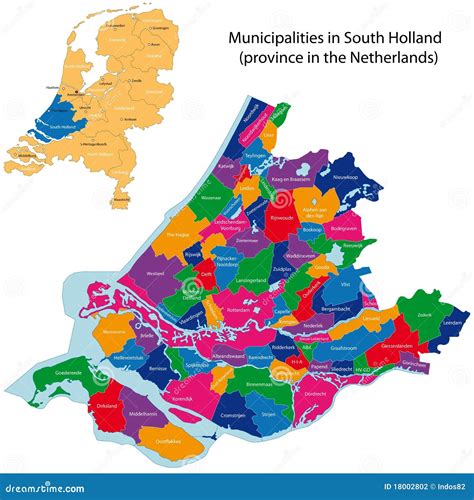 Zuid- Holland - Provincie Van Nederland Vector Illustratie ...