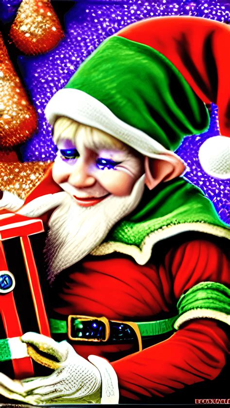 Elves Packing Presents Onto a Conveyor Belt into Santa's Magic · Creative Fabrica
