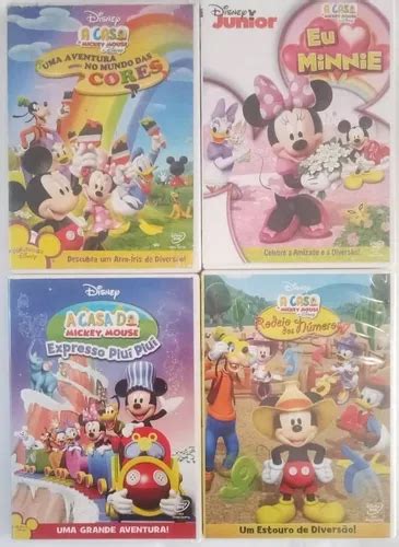 Dvd Original - A Casa Do Mickey Mouse Da Disney - 4 Dvds | Parcelamento sem juros