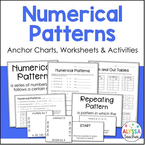 Numerical Patterns Worksheets (4th & 5th Grade)