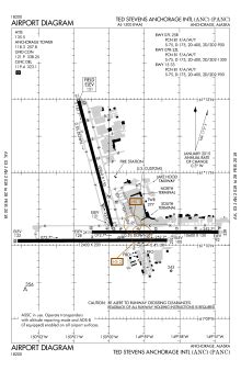 Ted Stevens Airport Map - Pacific Centered World Map