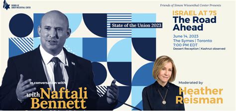 Former Israeli PM Naftali Bennett coming to speak in Canada this week ...