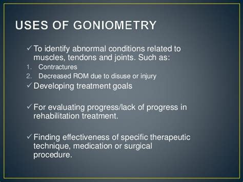 Goniometry