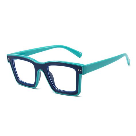 Bronte Square Blue Glasses - Aoolia.com