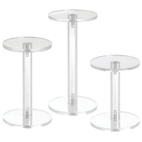 5-Pedestal Acrylic Display Stands