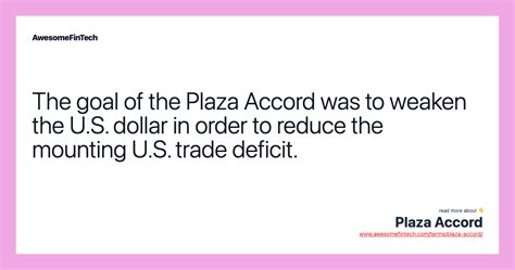 Plaza Accord | AwesomeFinTech Blog