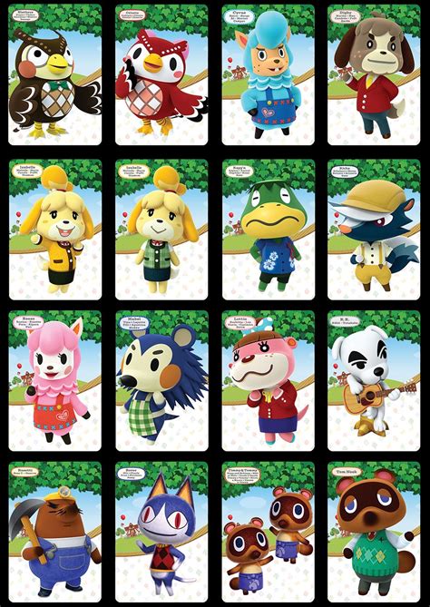 Animal crossing amiibo cards (figures) custom made amiibo cards en 2020 | Referencias, S. a