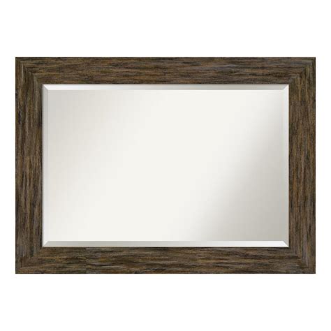 Amanti Art Fencepost Brown Decorative Wall Mirror-DSW4094158 - The Home ...