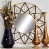 34" Metal Starburst Wall Mirror Gold - Olivia & May: Luxury Glam Decor, No Assembly Required ...