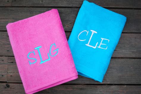 SALE Monogrammed Beach Towels by SillyGoosebyGCN on Etsy