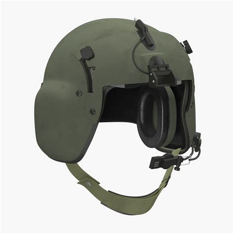 US Military Helicopter Pilot Helmet 3D Model $49 - .3ds .c4d .fbx .ma ...