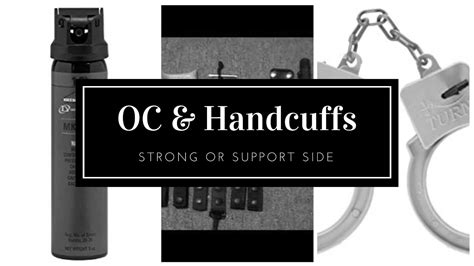 Correctional officers Duty Belt. What side should you place your OC and ...