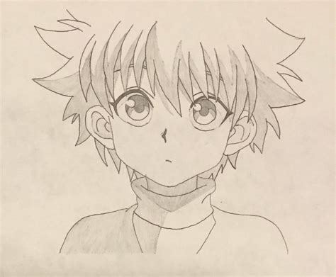 Download Easy Anime Drawing Killua Wallpaper | Wallpapers.com