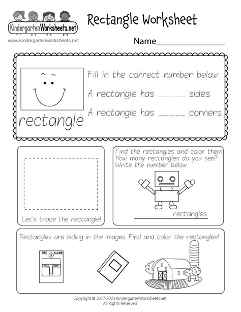 Rectangle Worksheet - Free Printable, Digital, & PDF