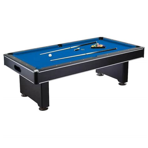 Hathaway Hustler 8 ft. Pool Table with Blue Felt, Internal Ball Return ...