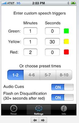 The Toastmasters blog (started by The Wheel): Toastmaster Timer for iPhone