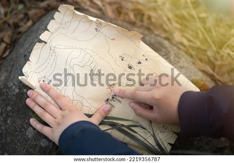 Pirate Treasure Map Kidsa Family Treasure Stock Photo 2219356787 ...