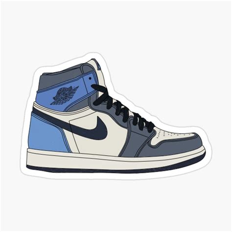 jordan 1 obsidian sticker Sticker by soph's stickers | Cute laptop stickers, Nike jordan, Preppy ...