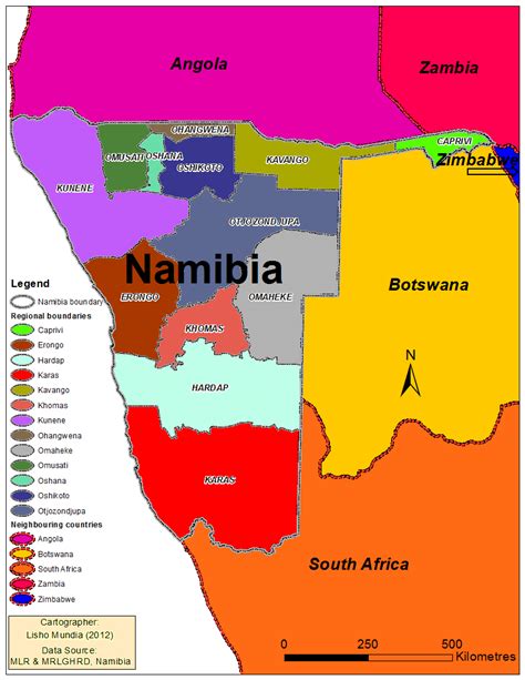 Namibia Regions Map Map Region Namibia - vrogue.co