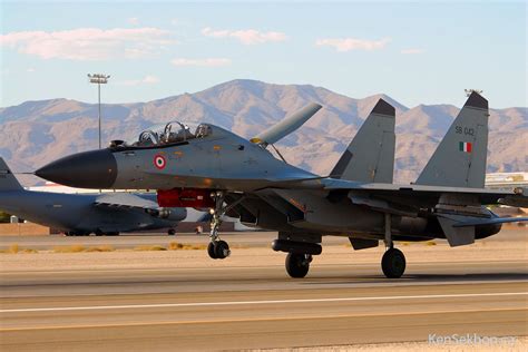 Indian Sukhoi Su-30 MKi Landing at Nellis AFB | Fighter aircraft ...