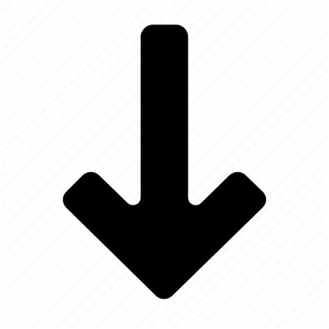 Arrow, below, down, downward, under icon - Download on Iconfinder