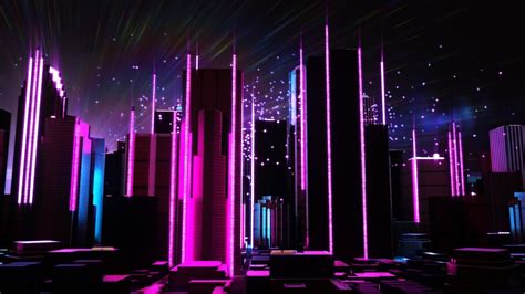 Purple And Black City Buildings HD Vaporwave Wallpapers | HD Wallpapers ...