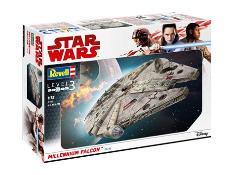 Buy Revell 06718 Star Wars Millennium Falcon (Han Solo) 1:72 Scale ...