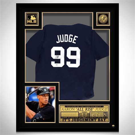 Aaron Judge- Hand-Signed New York Yankees Dark Blue Jersey By Aaron Ju ...