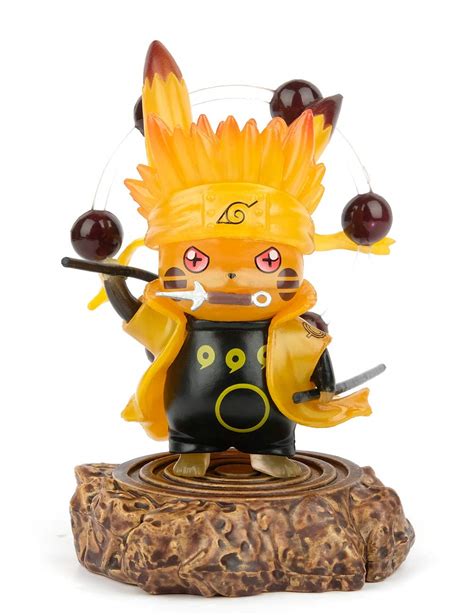 Buy NARUTO Actions Figures Pikachu Cosplay Uzumaki Naruto Figure Statues Figurine Collection ...