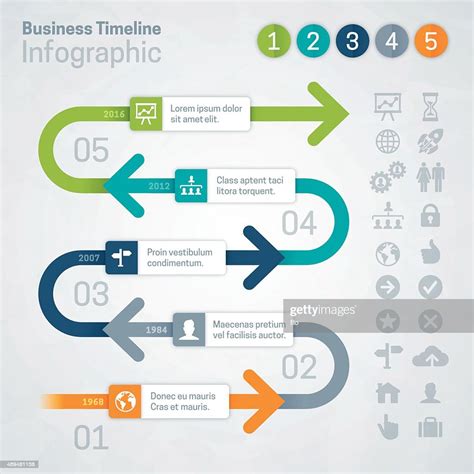 Timeline Arrows Infographic High-Res Vector Graphic - Getty Images