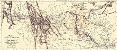 Map Of The Lewis And Clark American Expedition, 1804-1806, Published 1814 Drawing by American School