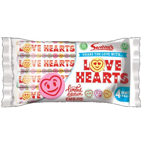 SWIZZELS LOVE HEARTS ROLLS 4 PACK – UK Emporium Johannesburg