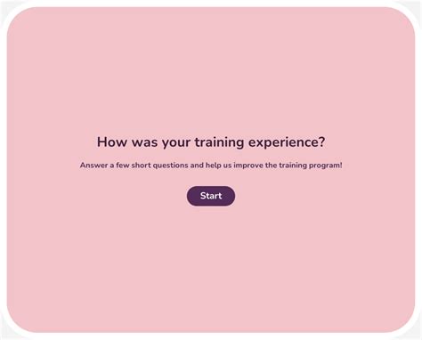 Training Satisfaction Survey Template - Responsly