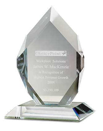 Custom Engraved Crystal Awards - Employee Recognition Trophies | Terryberry