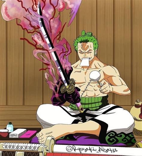 Zoro taking care of Enma | Image de one piece