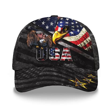 3D Printed GOD Bless USA Flag Eagle Cap