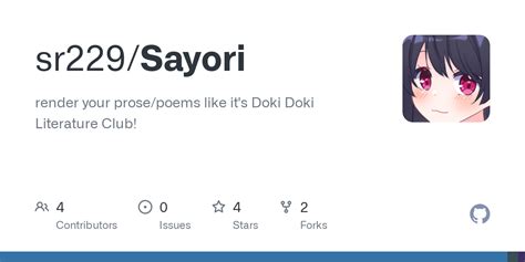 GitHub - sr229/Sayori: render your prose/poems like it's Doki Doki ...