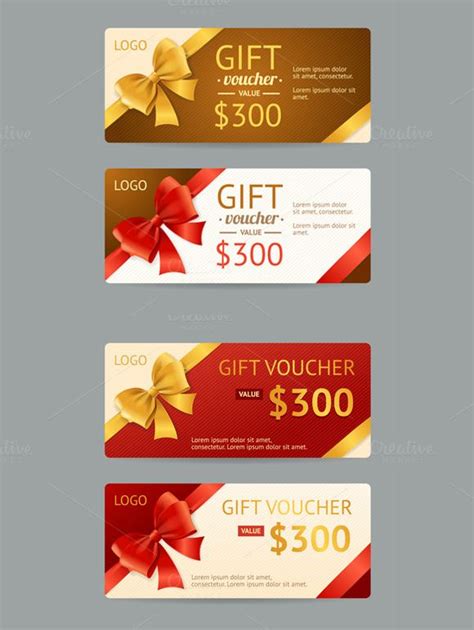 Gift Voucher Template. Vector | Voucher design, Coupon design, Gift vouchers